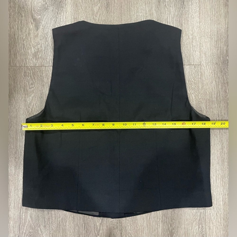 Zara Midnight Black Sleeveless Vest - Picture 7 of 7